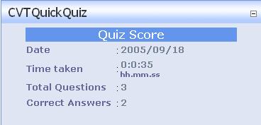CVTQuickQuizの集計結果画面